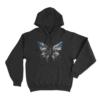 American Flag Butterfly Unisex Hoodie Black