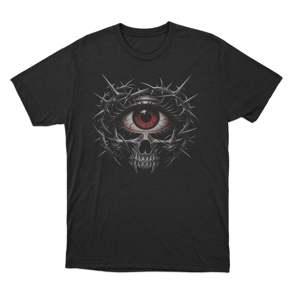 Dark Gothic Face Mirror Print Unisex T Shirt Black Dark Gothic Face Mirror Print Unisex T Shirt Black