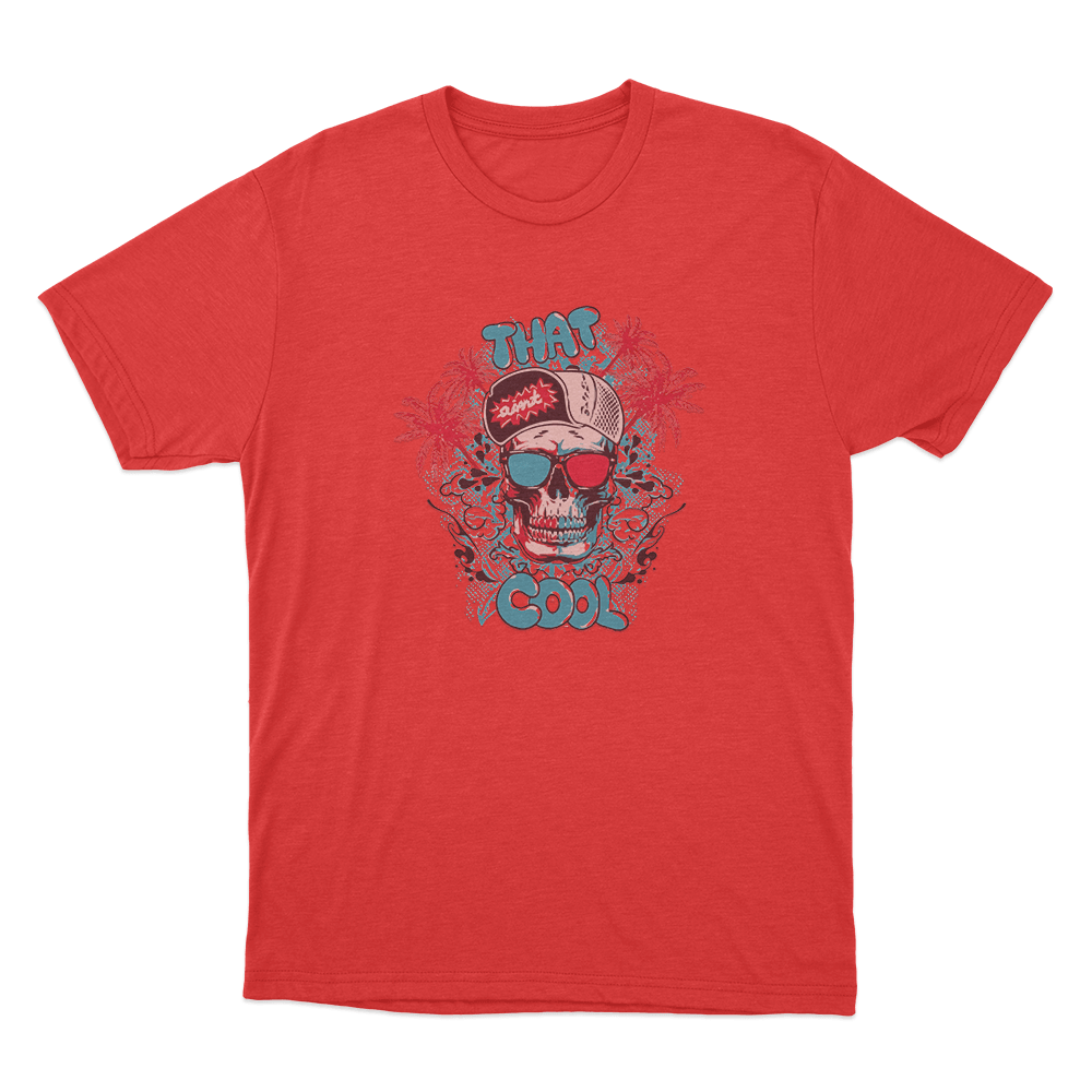 Red Evil Eye Skull Print Unisex T Shirt Red Red Evil Eye Skull Print Unisex T Shirt Red