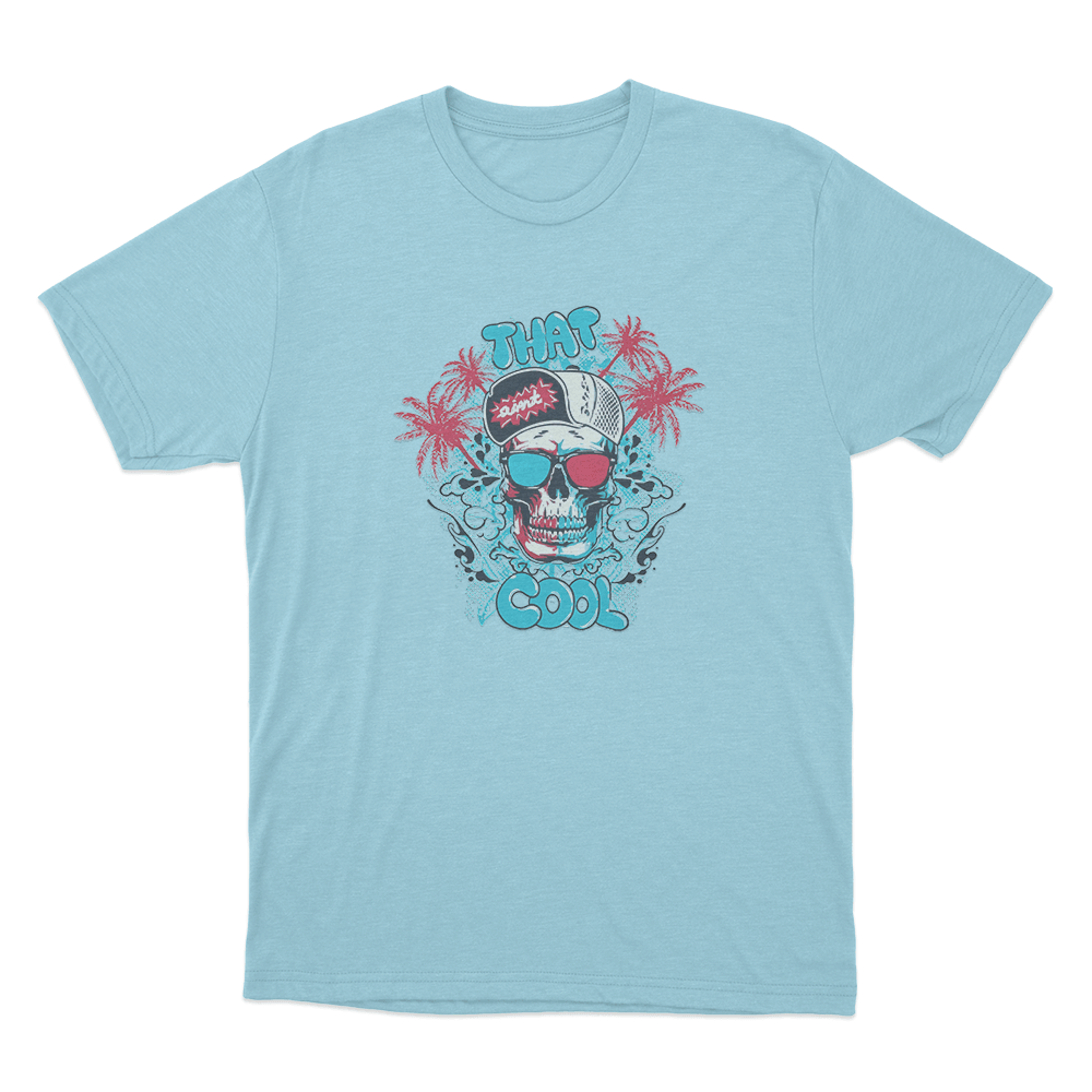 Red Evil Eye Skull Print Unisex T Shirt Sky Blue Red Evil Eye Skull Print Unisex T Shirt Sky Blue