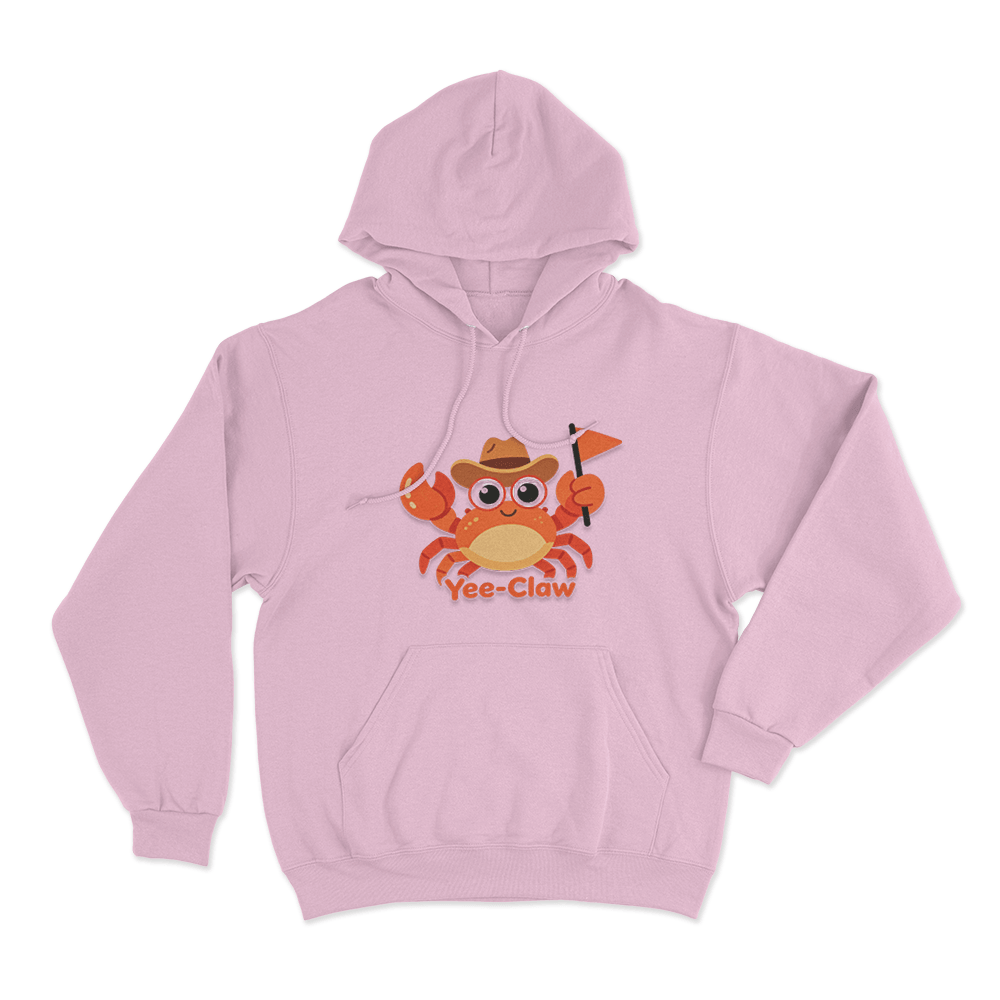 Yee-Claw Cowboy Crab Unisex Hoodie Pink Yee Claw Cowboy Crab Unisex Hoodie Pink