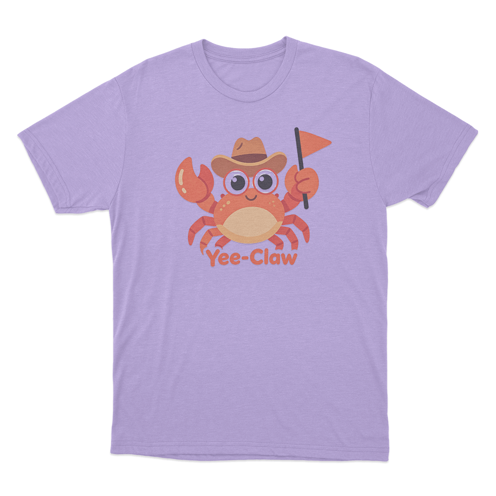Yee-Claw Cowboy Crab Unisex T Shirt Purple Yee Claw Cowboy Crab Unisex T Shirt Purple
